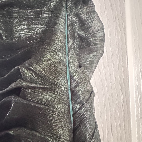 Silver Asymmetrical Sleeveless Gown for Cocktail - Picture 6 of 6